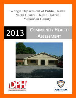 Community Health Assessment - North Central Health District