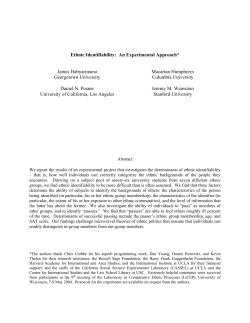 Ethnic Identifiability