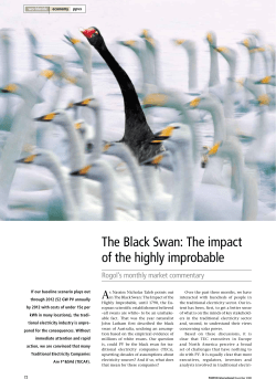 The Black Swan: The impact of the highly improbable