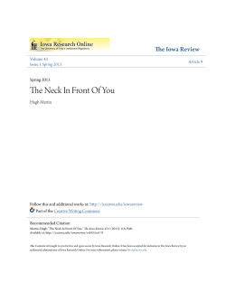 The Neck In Front Of You