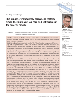 fulltext  - European Journal of Oral Implantology