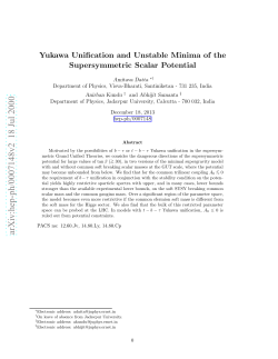 Yukawa Unification and Unstable Minima of the Supersymmetric