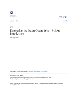 Denmark in the Indian Ocean, 1616-1845 An