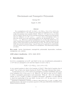 Discriminants and Nonnegative Polynomials