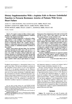 Dietary supplementation with l-arginine fails to restore
