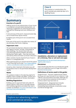 Porches - Guide to permitted development