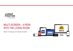 multi-screen &ndash;a peek into the living room