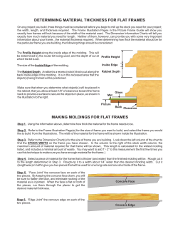 Making Moldings for Flat Frames - In