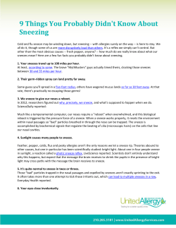 9 Things You Probably Didn`t Know About Sneezing