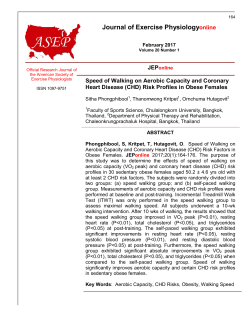 Journal of Exercise Physiologyonline