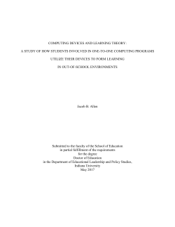 computing devices and learning theory: a study