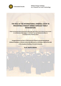 the role of the international criminal court in preventing atrocity