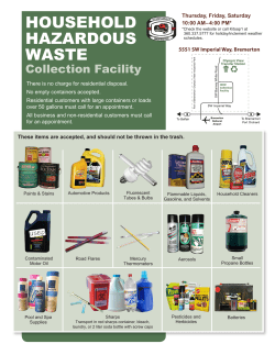 Hazardous Household Products