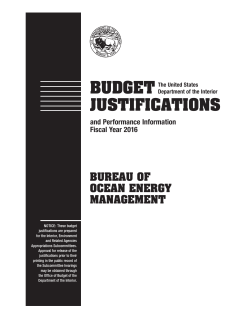 FY 2016 Budget Justification