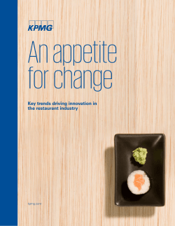 An appetite for change