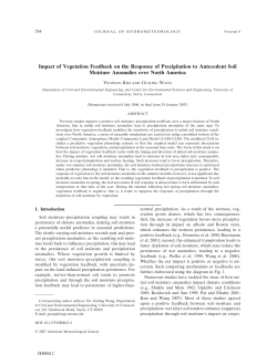Impact of Vegetation Feedback on the Response of Precipitation to