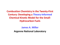 Combustion Chemistry in the Twenty