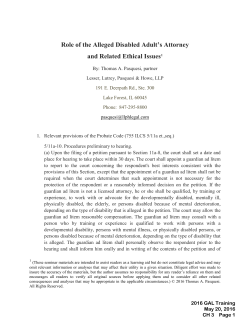 CH_3 Attorney Role for the Alleged Disabled Adult