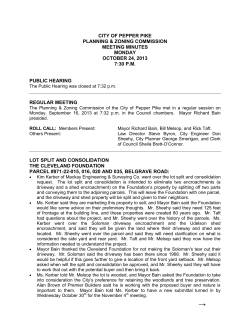 Minutes - City of Pepper Pike