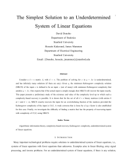System of Linear Equations