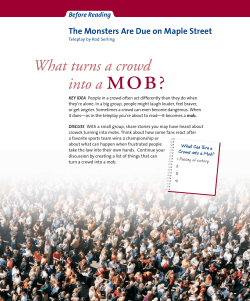 What turns a crowd into a mob? - Crest Ridge R-VII