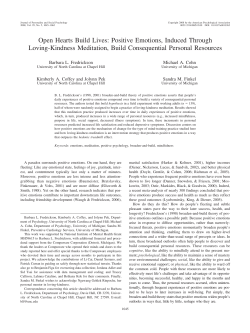 Open hearts build lives: Positive emotions, induced through loving