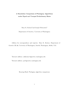 A Simulation Comparison of Phylogeny Algorithms under EDual and