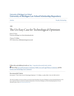 The Un-Easy Case for Technological Optimism