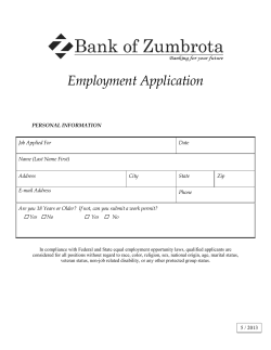 Employment Application