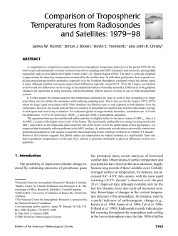 Comparison of Tropospheric Temperatures from Radiosondes and