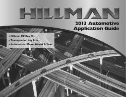 2013 Automotive Application Guide