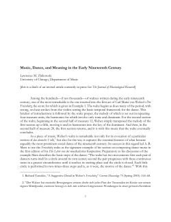 Music, dance, and meaning in the early nineteenth century