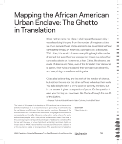 Mapping the African American Urban Enclave: The Ghetto in