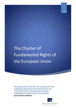 The Charter of Fundamental Rights of the