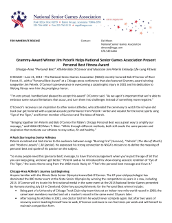 Grammy-Award Winner Jim Peterik Helps National Senior Games