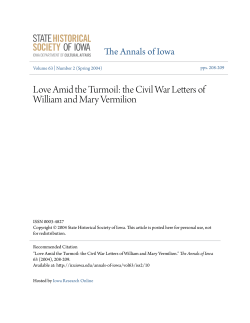 Love Amid the Turmoil: the Civil War Letters of William and Mary