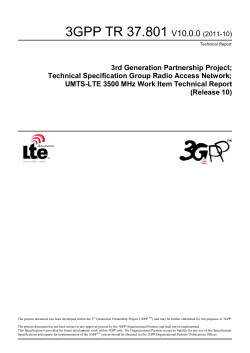 3GPP TR 37.801 V10.0.0 (2011-10)