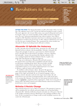 Russian Revolution Reading File