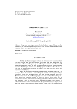 NOTE ON FUZZY SETS