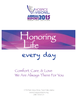 Annual Report - Hospice Visions, Inc.