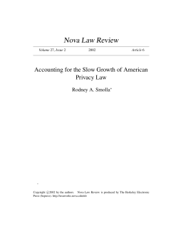 Accounting for the Slow Growth of American Privacy Law
