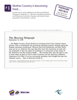 Mother Country is becoming tired&hellip;