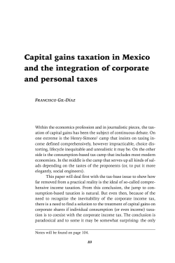Capital gains taxation in Mexico