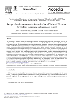 Design of Scales to Assess the Subjective Social Value of