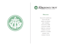 Directors - The Adirondack Trust Company