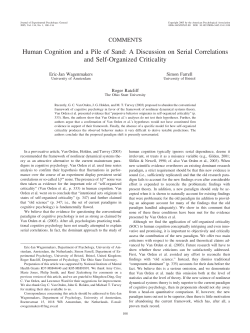 Human Cognition and a Pile of Sand - Eric