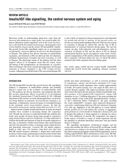 Insulin/IGF-like signalling, the central nervous system and aging