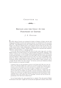 Britain and the Gulf: At the Periphery of Empire