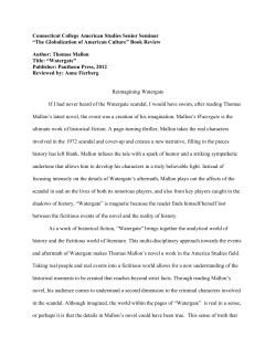 Review of Watergate - Connecticut College