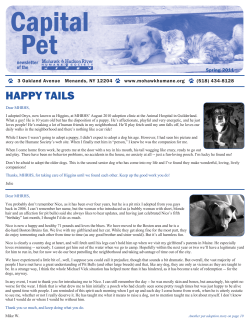 February 2011 - Mohawk Hudson Humane Society